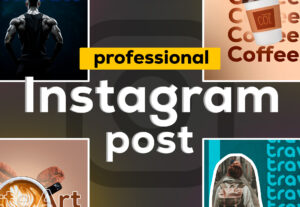Eu vou criar um post profissional para seu instagram