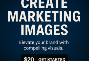 Eu vou Criar imagens de marketing
