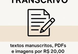 Eu vou transcrever textos e áudios.