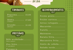 Eu vou fazer cardápios que vendem e encantam.