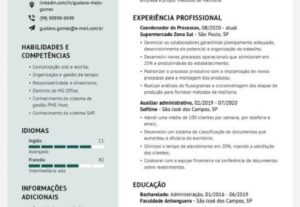 Eu vou criar um currículo atrativo