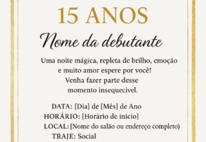 Eu vou Fazer seu convite de casamento e aniversário