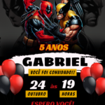 Eu vou fazer a arte digital do seu convite.
