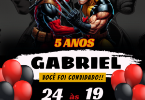 Eu vou fazer a arte digital do seu convite.
