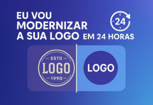 Eu vou modernizar sua logo antiga em 24 horas