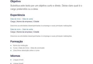 Eu vou fazer currículo com carta de apresentação