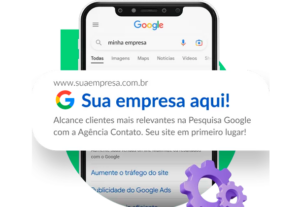 Eu vou fazer seu negócio aparecer na 1ª página do Google.