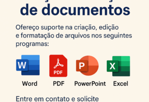 Eu vou Criar e editar arquivos em Word, Pdf, PowerPoint, Exe...