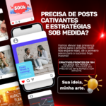 Eu vou fazer artes personalizadas para suas redes sociais