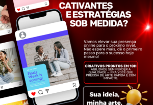 Eu vou fazer artes personalizadas para suas redes sociais