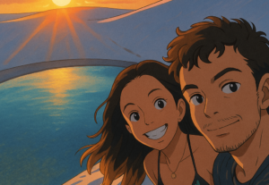 Eu vou Fazer sua foto no estilo estúdios Ghibli. Gerado por ...