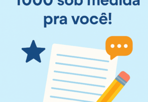 Eu vou Fazer suas redações de forma impecável