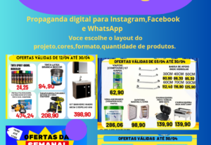 Eu vou Encartes digital/anúncio digital