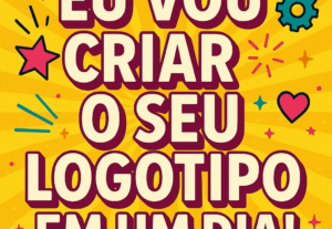 Eu vou criar o seu logotipo em UM DIA