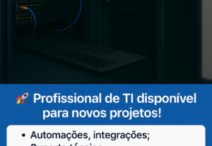 Eu vou fazer seus programas, sites, ao seus gostos.
