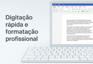 Eu vou digitar e formatar textos rapidamente pra você