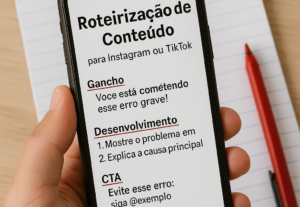 Eu vou criar roteiros de conteúdo para Instagram ou TikTok