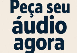 Eu vou gravar com minha voz o que você precisar.