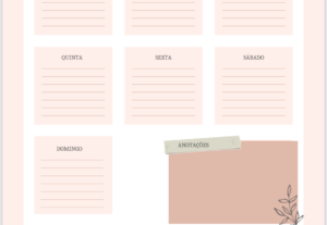 Eu vou Criar planner ou check-list personalizados.
