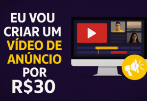 Eu vou fazer um vídeo publicitário pronto pra vender