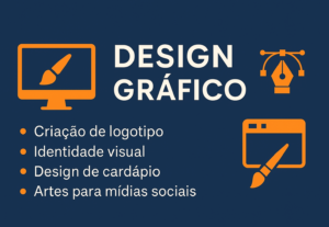 Eu vou criar um logotipo, cardápio ou arte para rede social