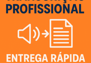 Eu vou Transcrever seus áudios ou vídeos com rapidez e quali...