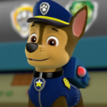 Eu vou fazer Chase da Patrulha Canina falando sua mensagem
