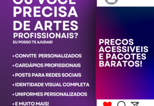 Eu vou criar sua logo, flyer, identidade visual, post e etc