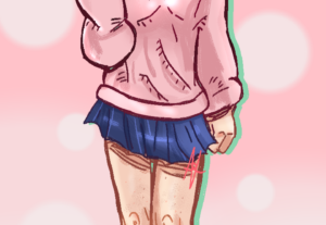 Eu vou desenhar corpo inteiro ou quase por completo