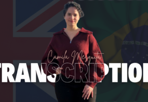 Eu vou transcrever seus áudios em inglês ou português