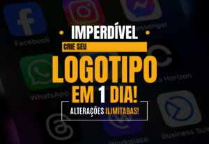 Eu vou criar seu logotipo profissional em um dia