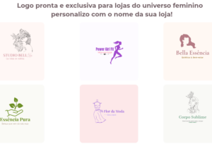 Eu vou Criar sua Logo feminina única e pronta pra sua loja