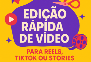 Eu vou fazer  edição rápida de vídeos.