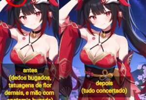 Eu vou Remover os erros de uma imagem de IA pra você.