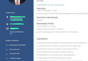 Eu vou criar um currículo atrativo