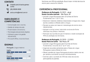 Eu vou  criar um currículo bem atrativo
