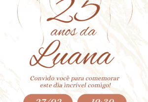Eu vou fazer qualquer tipo de convite personalizado.