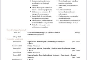 Eu vou criar um currículo atrativo