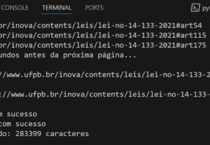 Eu vou criar um script Python que extrai dados automaticamen