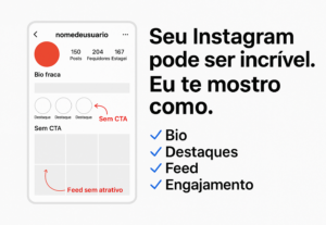 Eu vou analisar seu Instagram e te mostrar o que melhorar
