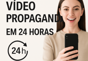 Eu vou gravar uma propaganda para você em até 24 horas