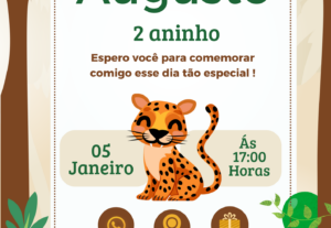 Eu vou fazer seus convites de aniversários e eventos