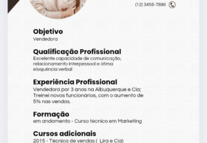 Eu vou criar um currículo atrativo