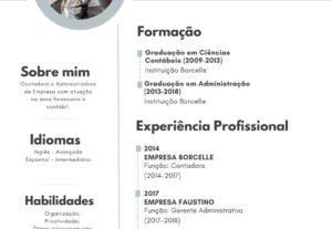 Eu vou Fazer seu currículo profissional e criativo.