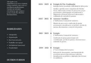 Eu vou criar um curriculo atrativo.