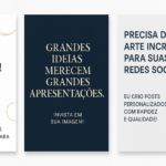 Eu vou fazer Arte para Redes Sociais