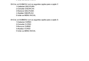Eu vou trabalhar  acadêmico programação em java