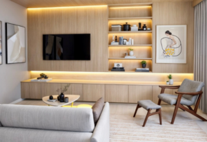 Eu vou fazer um projeto de Interiores para 1 Ambiente.