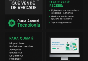 Eu vou criar sites otimizados para gerar resultados.