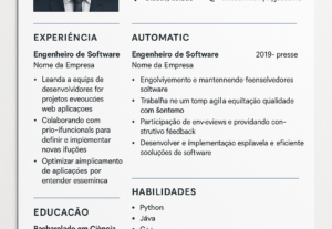 Eu vou criar um currículo atrativo.